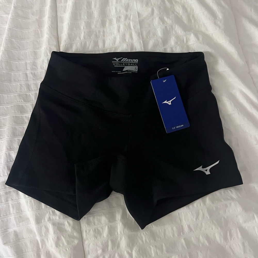 BLACK MIZUNO 3.5 SHORTS
